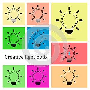 Creative light bulb idea concept,business idea ,ed