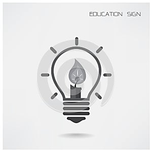 Creative light bulb Idea concept,education concept ,business ide