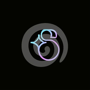 Creative line art vector logo template