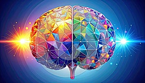 Creative and Logical Brain Hemispheres Concept