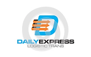 Creative of logo for Express logistic transportation