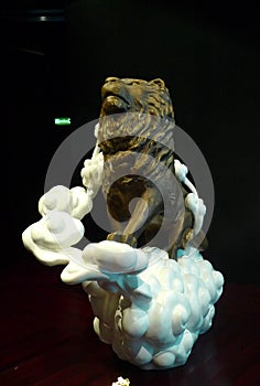 Creative Macau Sculpture MGM Exhibition Lucky Cloud Lion Arts Crafts East West Asian Cultural Heritage Collection Macao China