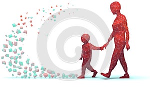 Creative Manipulation of Mother with her children for mother\'s day