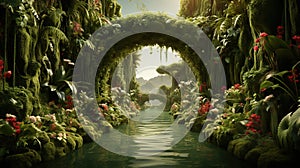 A beautiful colorful wallpaper of nature environment