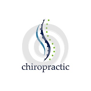 Creative Chiropractic Concept Logo Design Template photo