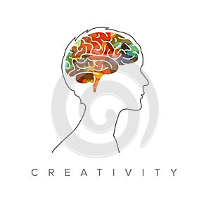 Creative mind concept illustration