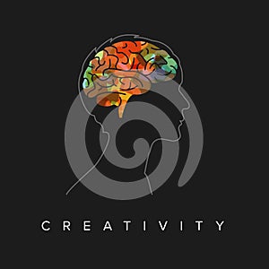 Creative mind concept illustration