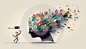 Creative mind illustration