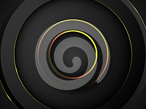 Creative minimal geometric circle technology style with dynamic shapes abstract background wallpaper. Trendy Eps10 vector