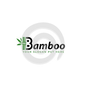 Creative and modern Bamboo Letter logo design template vector eps photo