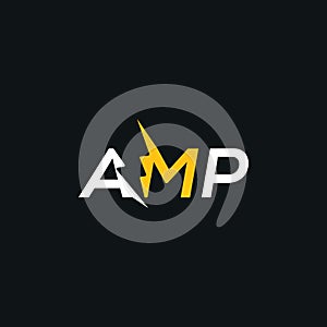 Creative & Modern letter AMP logo design template vector eps