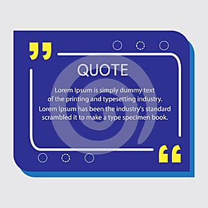 Creative Modern Material Design Quote template