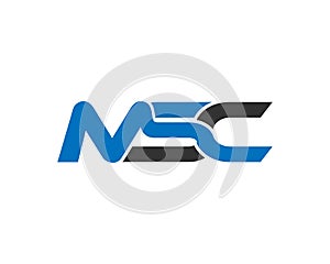 Creative Modern MSC Letter Logo Vector Icon Design photo