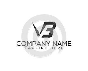 Creative and modern vbf, vfb letter logo design.