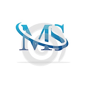 Creative MS logo icon design