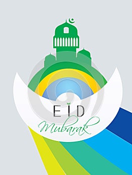 Creative Muslim community festival Eid Mubarak.