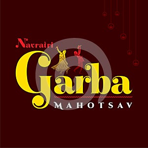 Creative Navratri Graba mahotsav poster design