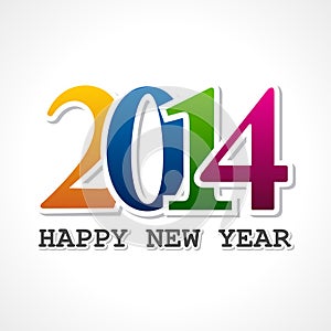 Creative new year,2014 concept