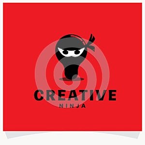 Creative Ninja Logo Design Template