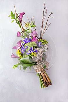 Creative olorful bouquet