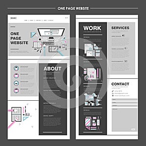 Creative one page website design