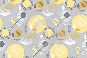 Creative pale color sixties seamless pattern