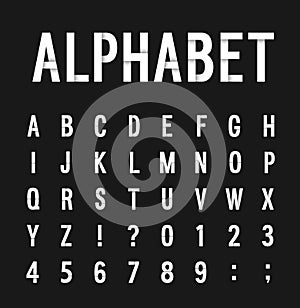 Creative paper alphabet.