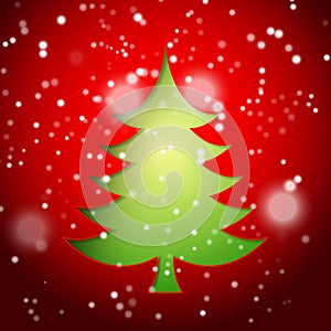 Creative paper Christmas tree