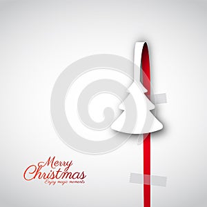 Creative paper Christmas tree