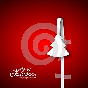 Creative paper Christmas tree