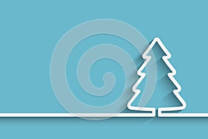 Creative paper Christmas tree