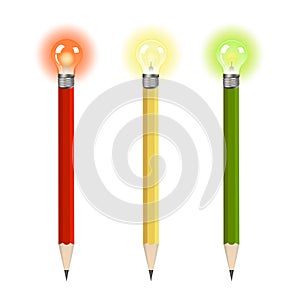 Creative pencil colored
