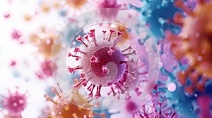 Creative Perspectives: Microstock Views of Abstract Virus Particles