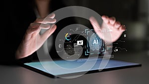 Creative generative AI platform for content creation and data analysis. Fermion