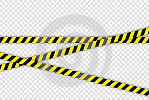 Creative Police line black and yellow stripe border. Concept of barricade, danger and crime. Construction sign. Vector