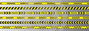Creative Police line black and yellow stripe border. Police, Warning, Under Construction, Do not cross, stop, Danger