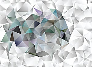 Creative polygonal abstract background. Low poly crystal pattern.