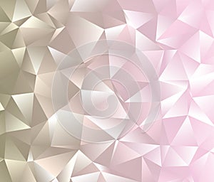 Creative polygonal abstract background. Low poly crystal pattern.