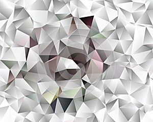 Creative polygonal abstract background. Low poly crystal pattern.