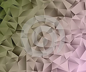Creative polygonal abstract background. Low poly crystal pattern.