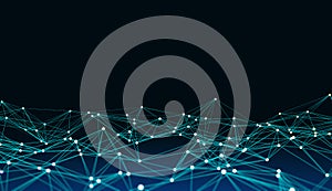 Creative polygonal backdrop