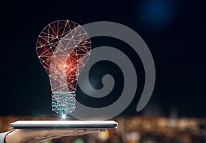 Creative polygonal lamp