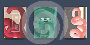 Creative posters with gradient shapes composition. Wavy shape with gradient color. Numbers 2023. Vector