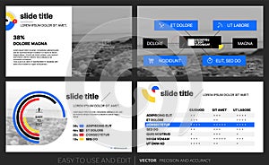 Tvorivé predstavenie šablóny upraviteľné dizajn prvky a infografiky. predstavenie 