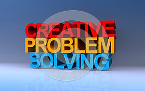 Creative Problem-Solving on blue