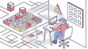 Creative Problem Solving, Innovative Design, Strategic Thinking, Development, vector design Generative AI