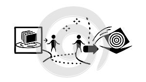 Creative Process: Artistic Vision Idea Generation, vector design Generative AI