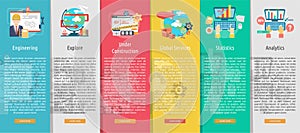 Creative Process Vertical Banner Concept