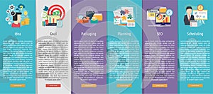 Creative Process Vertical Banner Concept