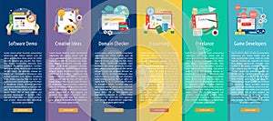 Creative Process Vertical Banner Concept